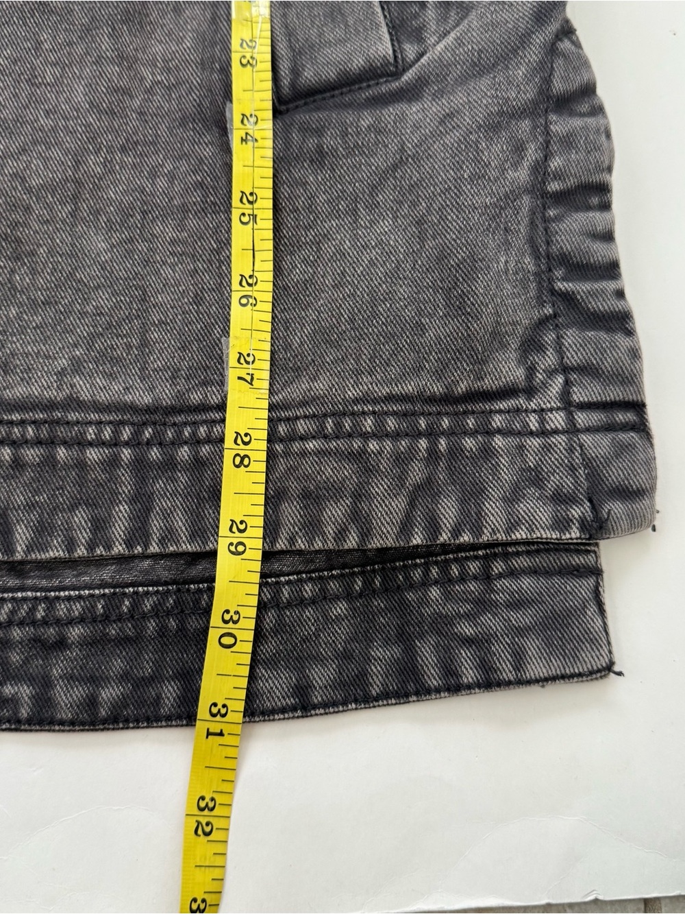 Free People We The Free Madison City Denim Jacket M Oversize Washed Black Grunge - Picture 13 of 13
